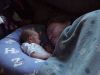 Baby 'Trey' (James Trey) and Daddy taking a nap.