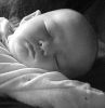 Trey sleeping on Daddy
